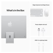 iMac 24 بوصة (2021) - رقاقة M1 8 جيجا بايت 256 جيجا بايت 7 كور GPU 24 بوصة لوحة مفاتيح فضية إنجليزية / عربية
