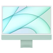 Apple iMac 24-inch (2021) - Apple M1 Chip / 8GB RAM / 256GB SSD / 8-core GPU / macOS Big Sur / English Keyboard / Green / Middle East Version - [MGPH3ZS/A]