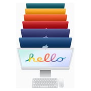 Apple iMac 24-inch (2021) - Apple M1 Chip / 8GB RAM / 256GB SSD / 8-core GPU / macOS Big Sur / English Keyboard / Green / Middle East Version - [MGPH3ZS/A]