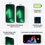 Apple iPhone 13 Pro (256GB) - Alpine Green Middle East Version with FaceTime
