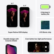 Apple iPhone 13 (128GB) - Midnight Middle East Version with FaceTime