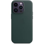 Apple iPhone 14 Leather Case Forest Green with MagSafe