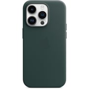Apple iPhone 14 Leather Case Forest Green with MagSafe
