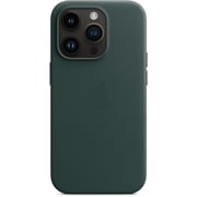 Apple iPhone 14 Leather Case Forest Green with MagSafe