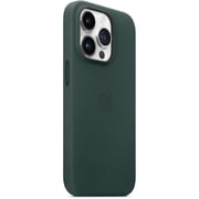 Apple iPhone 14 Leather Case Forest Green with MagSafe