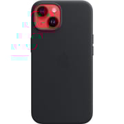 Apple iPhone 14 Pro Leather Case Midnight with MagSafe