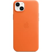 أبل غطاء جلد برتقالي مع ماج سيف أيفون 14 برو