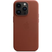 Apple iPhone 14 Leather Case Umber with MagSafe