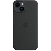 iPhone 14 Plus silicone case black logo