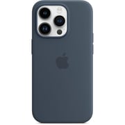 Apple iPhone 14 Pro Max Silicone Case Storm Blue with MagSafe