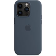 Apple iPhone 14 Pro Max Silicone Case Storm Blue with MagSafe