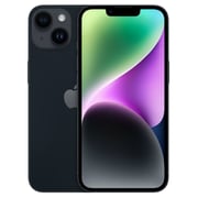 Apple iPhone 14 بذاكرة داخلية 128 جيجابايت لون أسود منتصف الليل- إصدار الولايات المتحدة (شريحتا eSIM، ولا توجد بطاقة SIM فعلية)