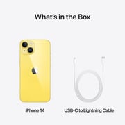 Apple iPhone 14 (256GB) - Yellow Middle East Version with FaceTime