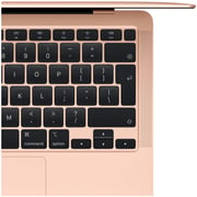 Apple MacBook Air 13-inch (2020) - Apple M1 Chip / 8GB RAM / 256GB SSD / 7-core GPU / macOS Big Sur / English & Arabic Keyboard / Gold / Middle East Version - [MGND3AB/A]