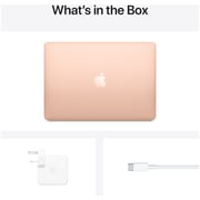 Apple MacBook Air 13-inch (2020) - Apple M1 Chip / 8GB RAM / 256GB SSD / 7-core GPU / macOS Big Sur / English Keyboard / Gold / International Version - [MGND3]