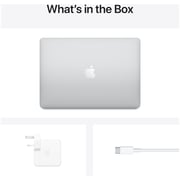 Apple MacBook Air 13-inch (2020) - Apple M1 Chip / 8GB RAM / 512GB SSD / 8-core GPU / macOS Big Sur / English Keyboard / Silver / Middle East Version - [MGNA3ZS/A]