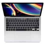Apple MacBook Pro 13-inch with Touch Bar and Touch ID (2020) - Intel Core i5 / 8GB RAM / 256GB SSD / Shared Intel Iris Plus Graphics 645 / macOS Catalina / English Keyboard / Silver / Middle East Version - [MXK62ZS/A]