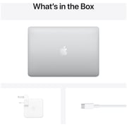 Apple MacBook Pro 13-inch (2020) - Apple M1 Chip / 8GB RAM / 256GB SSD / 8-core GPU / macOS Big Sur / English Keyboard / Silver / Middle East Version - [MYDA2ZS/A]
