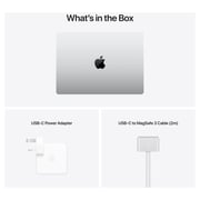 Apple MacBook Pro 14-inch (2021) - Apple M1 Chip Pro / 16GB RAM / 512GB SSD / 14-core GPU / macOS Monterey / English Keyboard / Silver - [MKGR3]