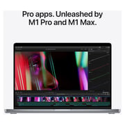 MacBook Pro 14 بوصة (2021) - M1 Pro Chip 16 جيجابايت 512 جيجابايت 14-core GPU Space Gray لوحة مفاتيح باللغتين الإنجليزية والعربية