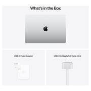 Apple MacBook Pro 16-inch (2021) - Apple M1 Chip Max / 32GB RAM / 1TB SSD / 32-core GPU / macOS Monterey / English & Arabic Keyboard / Silver / Middle East Version - [MK1H3AB/A]