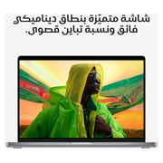 Apple MacBook Pro 16-inch (2021) - Apple M1 Chip Pro / 16GB RAM / 512GB SSD / 16-core GPU / macOS Monterey / English & Arabic Keyboard / Space Grey / Middle East Version - [MK183AB/A]