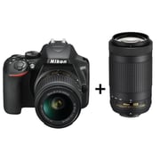 Nikon D3500 DSLR Camera Black + AF-P 18-55mm VR Lens + AF-P 70-300mm
