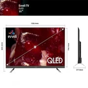 evvoli 55 Inch 4k QLED Android Smart Television 55EV350QA