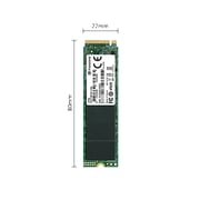 Transcend Nvme PCIe Gen3 x 4 M.2 SSD 256GB TS256GMTE110S