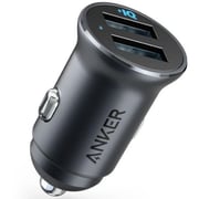 Anker PowerDrive 2 Alloy Metal Mini Car Charger Black