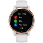 Garmin 010-02172-24 Vivo Active 4S Smart Watch White/Rose Gold