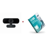 Rapoo C260 Webcam + ESET NOD32 Antivirus 2 User/1 Year Black