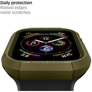 Spigen Rugged Armor Protector designed for Apple Watch Case Series 8/7 (41mm) and Series SE2/6/SE/5/4 (40mm) - Olive Green