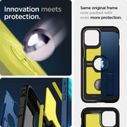 غطاء حماية تاف ارمور من سبايجن مصمم لجهاز iPhone 12 Mini مع إسفنج فائق التأثير - أزرق داكن