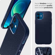 Spigen Liquid Air designed for iPhone 12 Mini case/cover - Navy Blue
