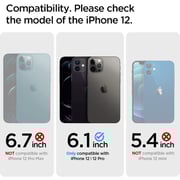 Spigen Ultra Hybrid Designed For iPhone 12/12 Pro Case Cover (6.1inch)- Navy Blue