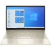 HP ENVY x360 (2020) Laptop - 11th Gen / Intel Core i7-1165G7 / 13.3inch FHD Touch / 512GB SSD / 8GB RAM / Shared Intel Iris Graphics / Windows 10 / English & Arabic Keyboard / Pale Gold / Middle East Version - [13-BD0023DX]