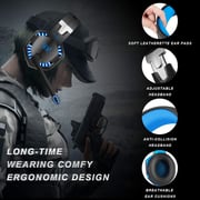 Kotion G2000 Gaming Headphone Headset Stereo Bass Over-ear Headband Mic PC Blue