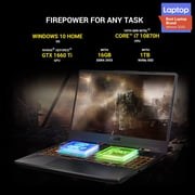 Asus TUF F15 FX506LU-HN110T Gaming Laptop - Core i7 2.2GHz 16GB 1TB 6GB Win10 15.6inch FHD Fortress Grey NVIDIA GeForce GTX 1660Ti
