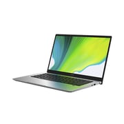 Acer Swift 1 SF114-33-C4J5 Laptop - Celeron 1.1GHz 4GB 64GB Shared Win10Home 14inch FHD Silver English/Arabic Keyboard