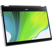 Acer Spin 3 SP314-54N-35RP NX.HQ7EM.00G 2 in 1 Laptop - Core i3 3.40GHz 4GB 256GB Windows 10 Home 14inch FHD Silver English/Arabic Keyboard