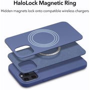 Maxguard Efficiente-Series Iphone 12 Pro Max Magnetic Liquid Silicone Case Blue