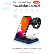Maxguard MGVC05 Veloce-Series 3 In 1 Wireless Charger Black