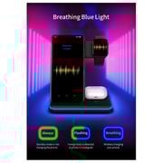 Maxguard MGVC05 Veloce-Series 3 In 1 Wireless Charger Black