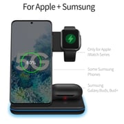 Maxguard MGVC05 Veloce-Series 3 In 1 Wireless Charger Black