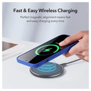 Maxguard Efficiente-Series Iphone 12/12 Pro Magnetic Liquid Silicone Case Blue