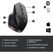 Logitech Mx Master Wireless Mouse - Meteorite