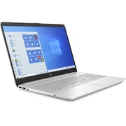 HP 15 Laptop - 11th Gen Core i5 2.4GHz 8GB 1TB+128GB 2GB Win10 15.6inch FHD Natural Silver English/Arabic Keyboard DW3057NE (2020) Middle East Version