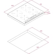 TEKA IZC 64630 WH MST Induction hob with Direct Functions MultiSlider and 4 cooking zones in 60 cm Urban Colors