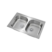 TEKA Inset Stainless Steel Sink With Two Bowls Universe 80 T-Xp 2B